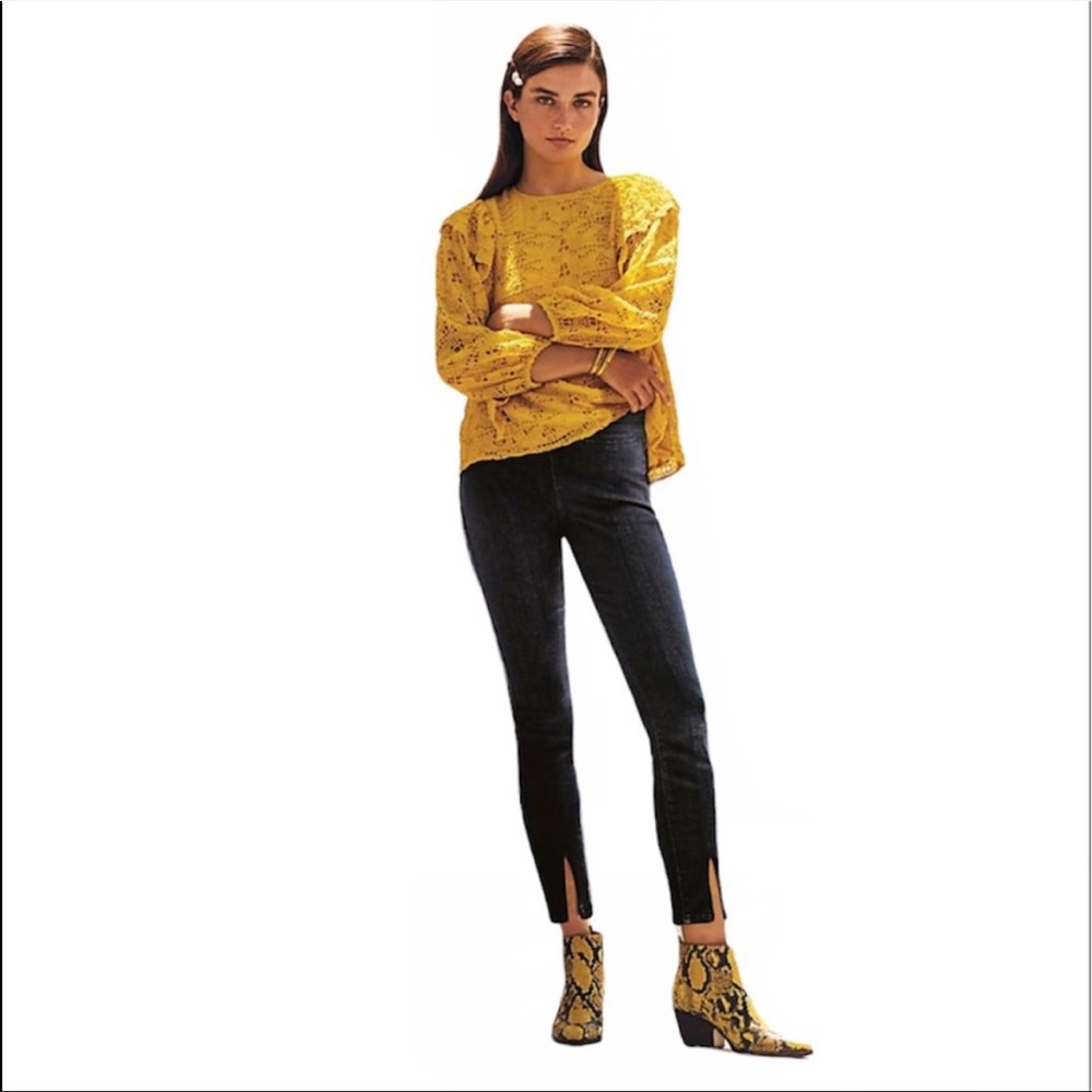 Anthropologie Pilcro slit-front skinny jeans size 26 NWT